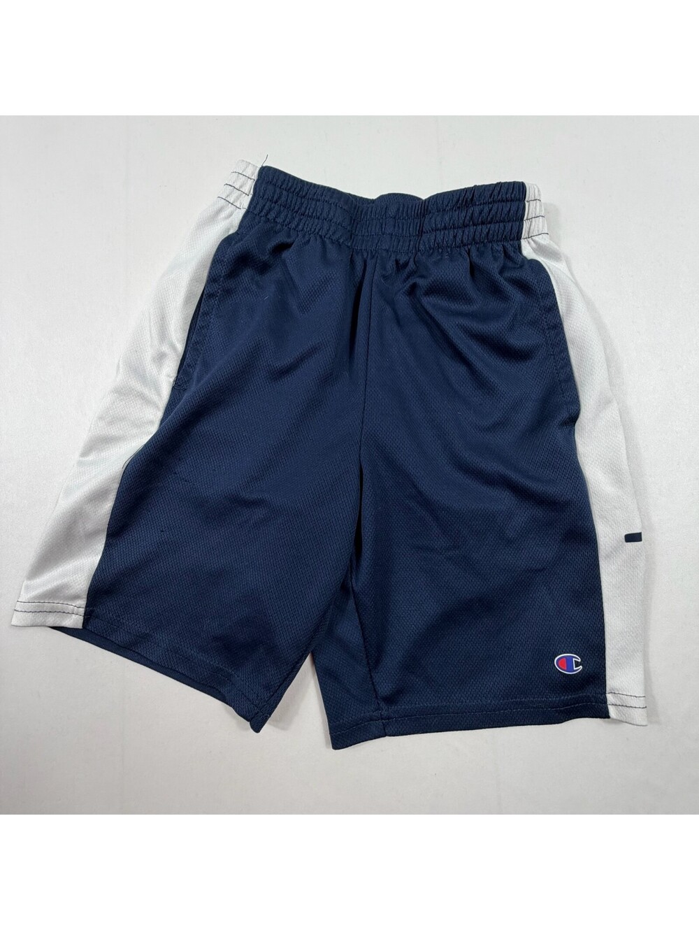 Champion Boys Athletic Shorts Navy Blue and White Size 10/12